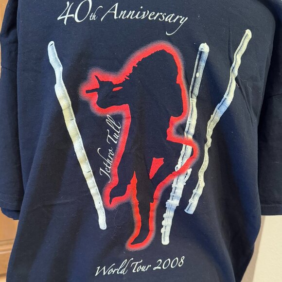 CONCERT TEE * JETHRO TULL 40th ANNIVERSARY TOUR * WORLD TOUR 2008 * SIZE 2XL - Picture 4 of 4